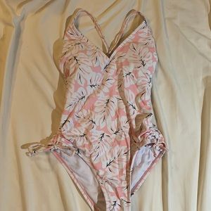 Kona sol pink tropical one piece